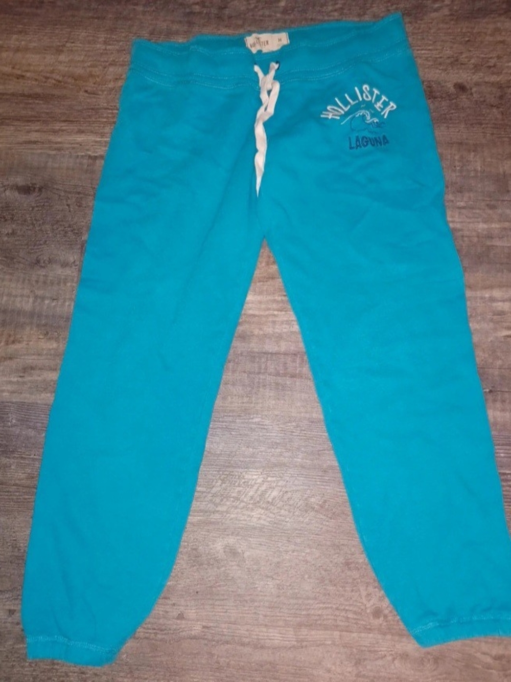 VINTAGE Hollister Laguna Teal Drawstring Joggers